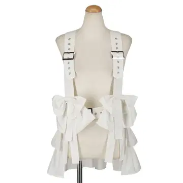 [ 가격 인하 중 ] HEIHEI 리본 하네스 화이트 화이트 헤이헤이