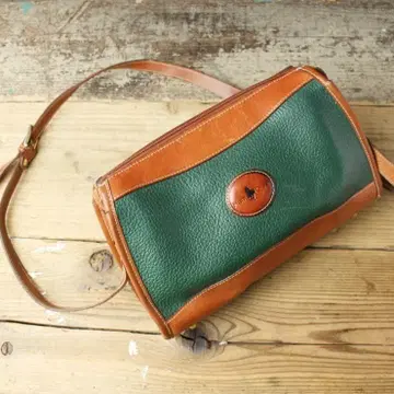 USA Hunt Club 가죽 숄더백 브라운 그린 aw16