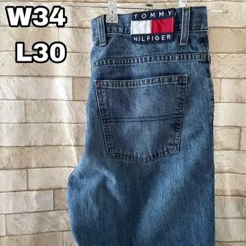 타미힐피거 데님 청바지 자수 멕시코제 34 x 30