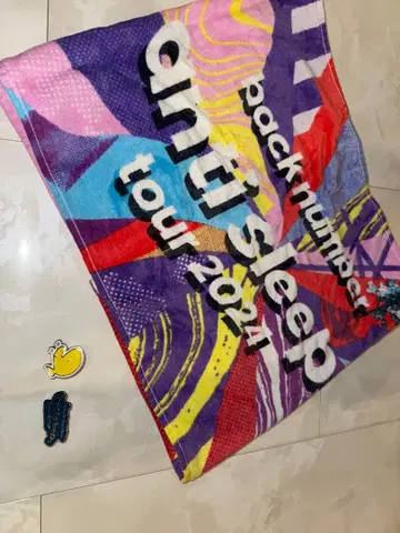back number anti sleeps 라이브 타월 2024 핑 배지