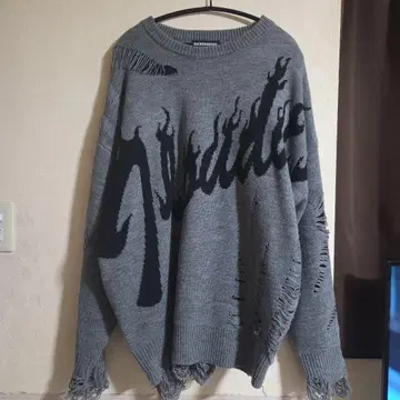 데미지 니트 백스테