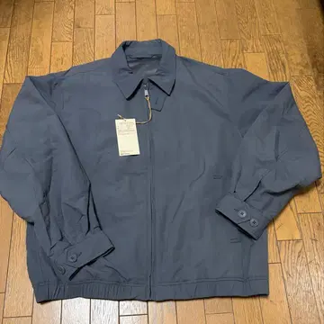 [ M사이즈 ] 집업 블루종 택 포함 차콜 그레이 무인양품 발수 가공