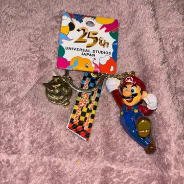 마리오 키링 SUPER NINTENDO WORLD 유니버설 25주년