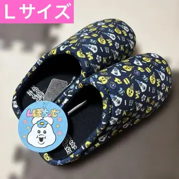 [새상품] 믓챠무 키미마로 모크 룸슈즈 슬리퍼 올 패턴 네이비 L