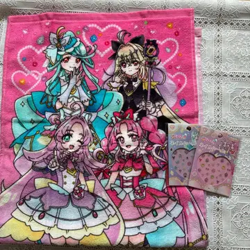 명탐정 프리큐어 페이스 타월, 네일 씰 3종 세트