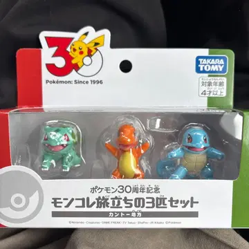 포켓몬 30주년 몬코레 여행의 3마리 세트 칸토 지방