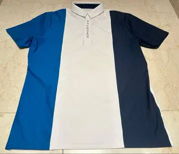 테일러메이드 반팔 골프 피케 셔츠 남성용 M 블루 화이트