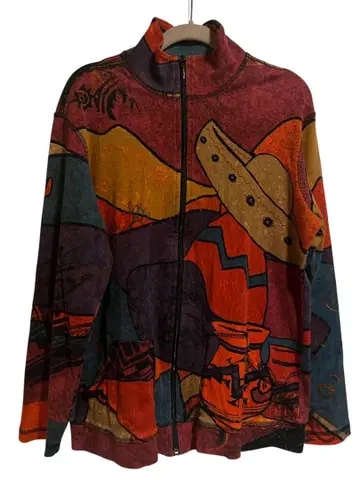 CHICO's 치코스 보헤미안 집업 상의 vintage 구제 의류