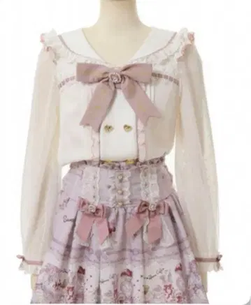 LIZ LISA 더블 하트 세일러 블라우스