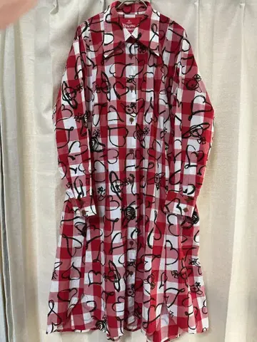 비비안 웨스트우드 하트 모티브 드레스 원피스 새상품