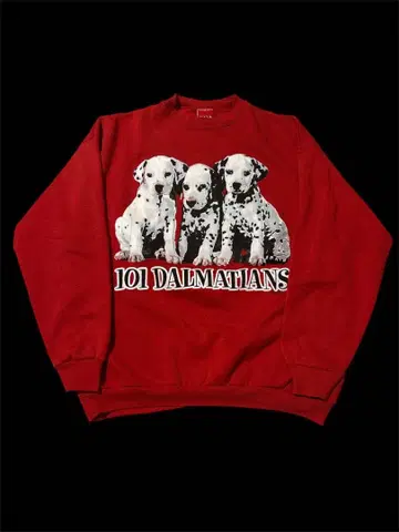 90s 빈티지 DISNEY 디즈니 크루넥 맨투맨 101마리 강아지