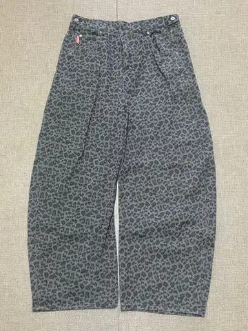 9090 데님 XL 레오파드 무늬