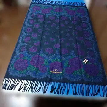 발렌티노 장미 무늬 대형 겨울용 스톨, 울 100%, 80x135cm