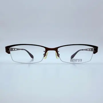 LEVI'S 안경 프레임 하프 림 다크 브라운 중국산
