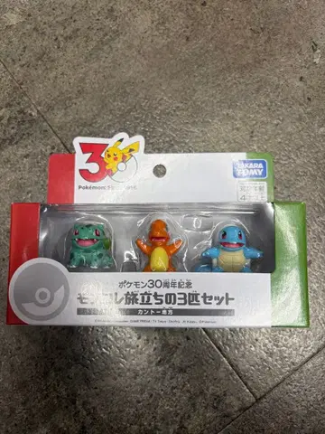 [ 새상품 ] 포켓몬 몬코레 여행의 3마리 세트 칸토 지방 30주년
