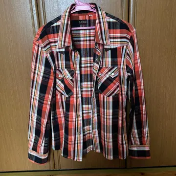 플랫 헤드 플란넬 셔츠 사이즈 40