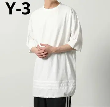 새상품급 Y-3 드로 코드 심플 티셔츠