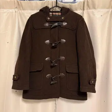 [ EAST BOY ] 더플 코트 브라운 사이즈 9 체크 무늬