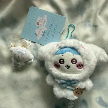 하치와레 시나몬 롤 치이카와 (먼작귀) 산리오 플로키 마스코트 봉제 인형