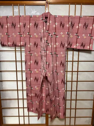 류큐 무용 기모노 핑크