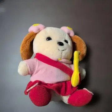 쇼와 레트로 늘어진 귀 강아지 봉제 인형