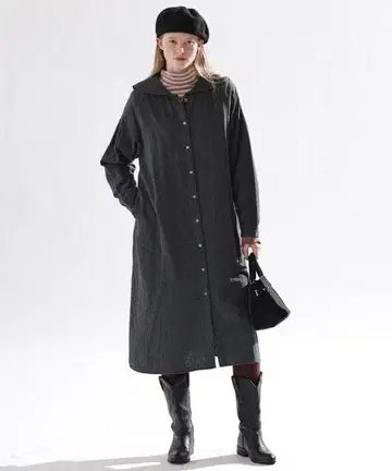 정가 약 2.2만엔 새상품 KELEN 세일러 카라 코튼 원피스 RUARA