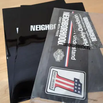 네이버후드 NEIGHBORHOOD 클리어 파일 2개 스티커 세트