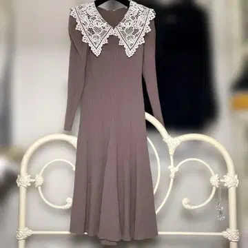 질스튜어트 니트 원피스 핑크 베이지