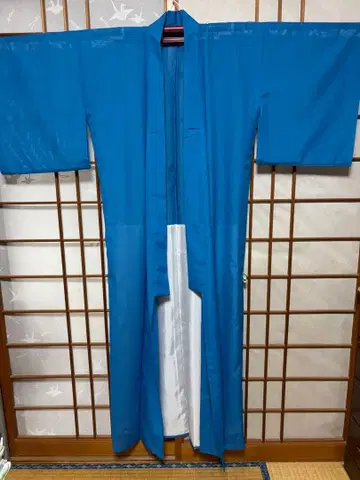 류큐 무용 기모노 스카이블루