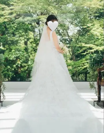 [ 트리트 드레싱 ] 웨딩 베일 80 x 120cm