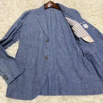 [ 새상품급 ] 폴스미스 데님조 샴브레이 테일러드 자켓 M