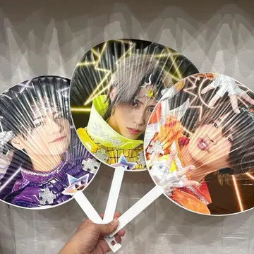 리얼피스 하라주쿠 페스티벌 부채 3점 & 큐브 퍼즐 세트