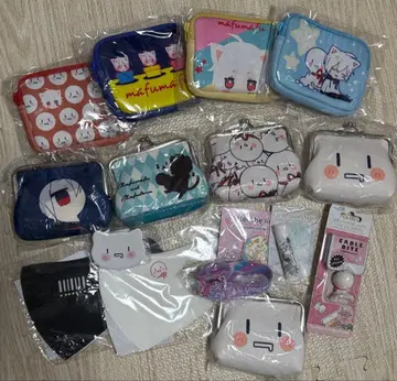 마후마후 묶음 판매 파우치 가마구치 러버 밴드 마스크 립