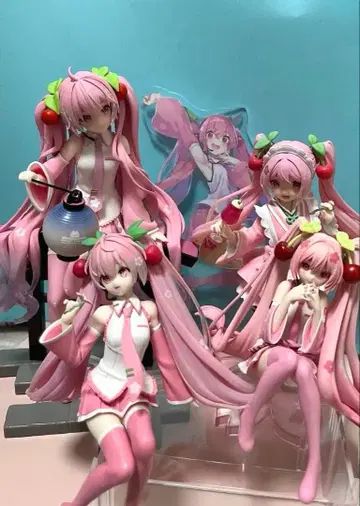 벚꽃 미쿠 피규어 묶음 판매