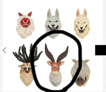 지브리 야쿠루 마그넷 모노노케 히메 아시타카 피규어