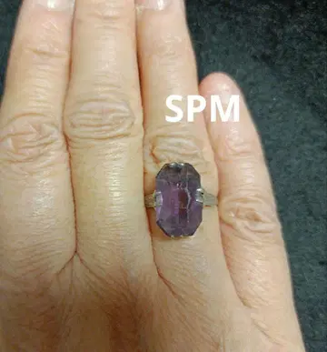 자수정 컬러 SPM 반지