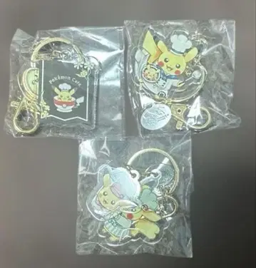 포켓몬 포켓몬 카페 아크릴 키링 3종 세트