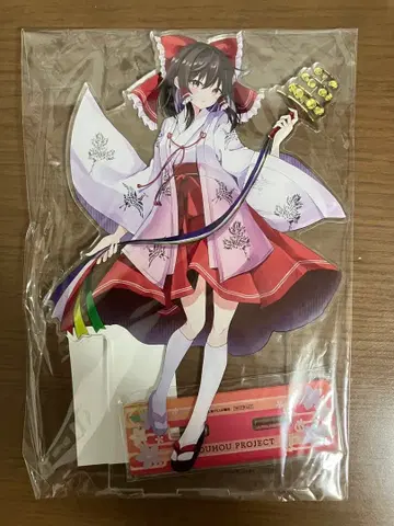 럭키 캔뱃지 BOX 골드2 BIG 아크릴 스탠드 하쿠레이 레이무