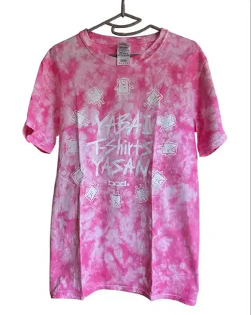 야바이T셔츠야상 주장 강렬 여름T셔츠 S 핑크 타이다이