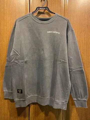 TOKYO SLOW LIFE 히구치 루이 맨투맨 흑먹색 페이드 TSL