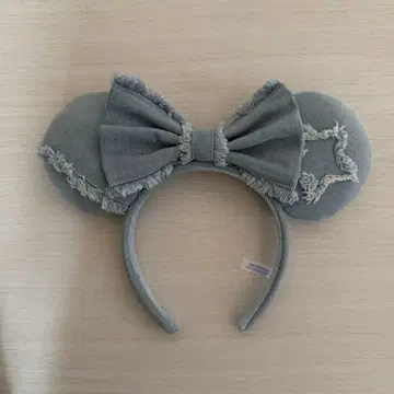 미키 귀 데님풍 헤어밴드