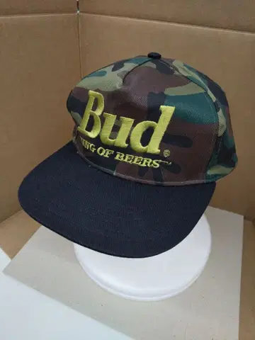 버드와이저 카모 패턴 캡 자수 타입 빈티지 제품