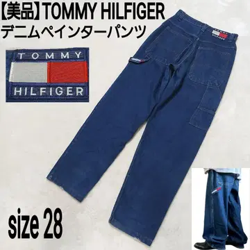 [새상품급] TOMMY HILFIGER 배기 팬츠 데님 페인터 팬츠