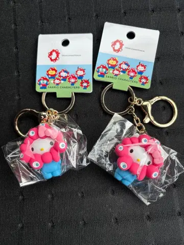 오사카 간사이 만박 키티 x 미야쿠미야쿠 변신 키링 2세트