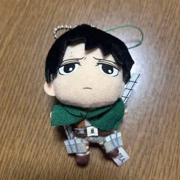 [진격의 거인] 리바이 봉제 인형 키링 USJ 콜라보