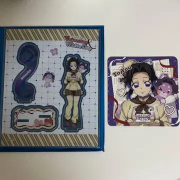 귀멸의 칼날 발렌타인 아크릴 스탠드 코스터 코쵸우 시노부