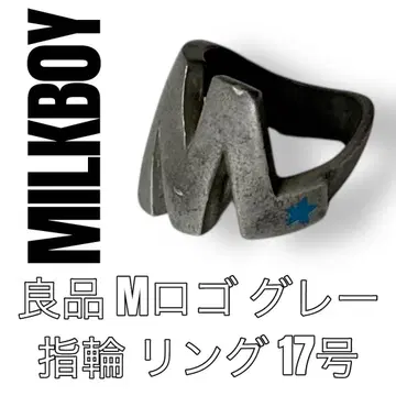 MILK BOY 밀크보이 반지 링 M 로고 17호 하라주쿠 모드 스타일