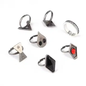 원신 후타오 반지 7개 금속제 사이즈 조절 가능