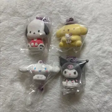 푹신푹신 플로키 마스코트 세트 쿠로미 시나몬 포차코 폼폼푸딩