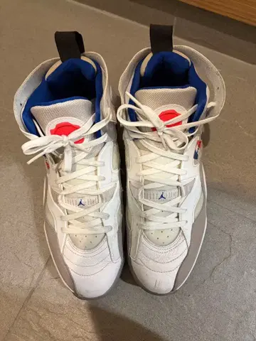 Jordan 하이컷 스니커즈 화이트/그레이/블루 PSG 콜라보